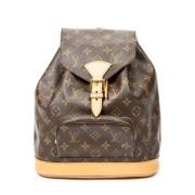 Pre-owned Canvas backpacks Louis Vuitton Vintage , Brown , Dames