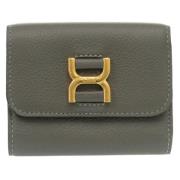 Pre-owned Leather wallets Chloé Pre-owned , Gray , Dames