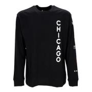 Chicago Bulls Longsleeve T-shirt Nike , Black , Heren