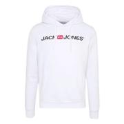 Logo hoodie Jack & Jones , White , Heren