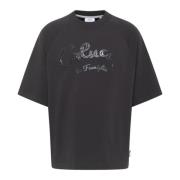 Premium Familie Oversize T-Shirt Carlo Colucci , Black , Heren