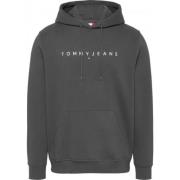 Lineair Logo Hoodie Tommy Jeans , Black , Heren