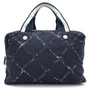 Pre-owned Canvas chanel-bags Chanel Vintage , Black , Dames