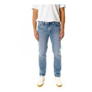 Rigid Denim Straight Fit Jeans Nudie Jeans , Blue , Heren