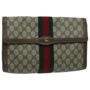 Pre-owned Leather clutches Gucci Vintage , Multicolor , Dames