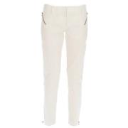 Pre-owned Cotton bottoms Balmain Pre-owned , White , Dames