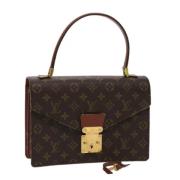 Pre-owned Canvas handbags Louis Vuitton Vintage , Brown , Dames