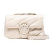 Kleur Blok Liefde Tas Puff Pinko , White , Dames