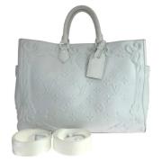 Pre-owned Leather louis-vuitton-bags Louis Vuitton Vintage , White , H...