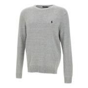 Klassieke Katoenen Trui Grijs Polo Ralph Lauren , Gray , Heren