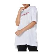 Verstoord Logo Oversized Tee Calvin Klein , White , Dames