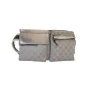 Pre-owned Canvas gucci-bags Gucci Vintage , Gray , Dames