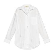 Shirt met logo Blumarine , White , Dames