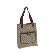 Pre-owned Plastic totes Gucci Vintage , Beige , Dames