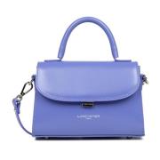 Elegante Flap Handtas met Metalen Sluiting Lancaster , Blue , Dames