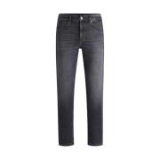 Donkergrijze Slim-fit Jeans Boss , Gray , Heren