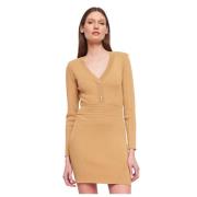 Korte Jurk Gaudi , Beige , Dames