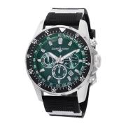 Conquest Groene Wijzerplaat Quartz Horloge Invicta Watches , Gray , He...