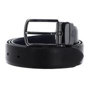 Omkeerbare Elegance Riem Zwart Marine Lacoste , Black , Heren