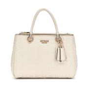 Stenen Crossbody Tas Brera Triple Compartiment Guess , Pink , Dames