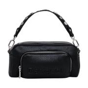 Zwarte Schoudertas Zippée Desigual , Black , Dames