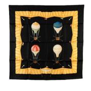 Pre-owned Silk scarves Bvlgari Vintage , Black , Dames