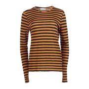 Gestreept longsleeve T-shirt in zwart en brons Phisique du Role , Oran...