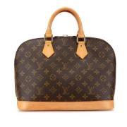 Pre-owned Canvas handbags Louis Vuitton Vintage , Brown , Dames