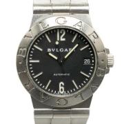 Pre-owned Metal watches Bvlgari Vintage , Black , Heren