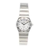 Pre-owned Fabric watches Omega Vintage , White , Dames