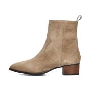 Beige Suède Enkellaarzen Stijlvol Model Notre-v , Beige , Dames