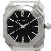 Pre-owned Metal watches Bvlgari Vintage , Black , Heren