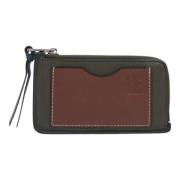 Pre-owned Leather wallets Loewe Pre-owned , Gray , Dames