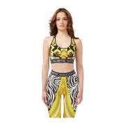 Elegante Stretch Top met Gedurfde Openingen Custo Barcelona , Yellow ,...