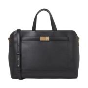 Zwarte Heritage Workbag Laptoptas Tommy Hilfiger , Black , Dames