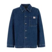 Stijlvolle Denim Overhemd voor Mannen A.p.c. , Blue , Heren