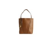 Bruine Spin tote tas van leer Chloé , Brown , Dames