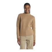 Ronde hals Kameltrui Shetland Aspesi , Brown , Dames