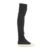 Denim High Sock Sneaker Rick Owens , Black , Dames