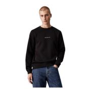 Crew Neck Sweatshirt Calvin Klein Jeans , Black , Heren