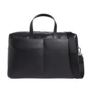 Zwarte Essentiële Weekendtas Calvin Klein , Black , Heren