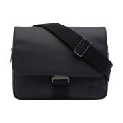 Klassieke Flap Tas Lacoste , Black , Unisex