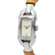 Pre-owned Metal watches Gucci Vintage , White , Dames