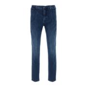 Stretch Denim Jeans Incotex , Blue , Heren