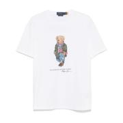 Witte Polo Bear Print T-shirt Polo Ralph Lauren , White , Heren