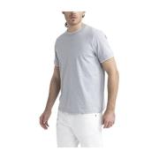 Zachte zuivere katoenen jersey T-shirt Peserico , Gray , Heren