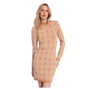 Korte Jurk Gaudi , Beige , Dames