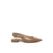 Walnoot Gesp Platte Schoenen Michael Kors , Brown , Dames