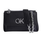 Zwarte schoudertas voor vrouwen Calvin Klein , Black , Dames