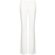 Wijde Viscose Broek Wit Alexander McQueen , White , Dames